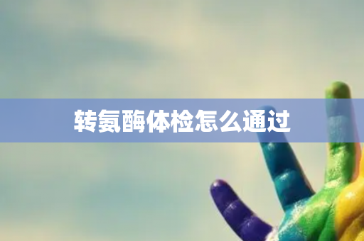转氨酶体检怎么通过