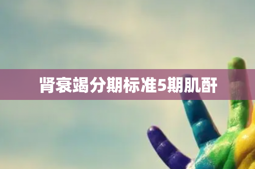 肾衰竭分期标准5期肌酐